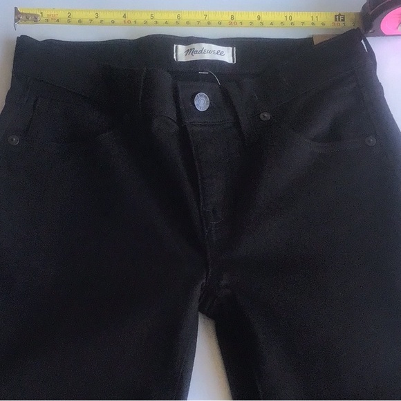 Madewell 8” skinny skinny black jeans 25 - Picture 7 of 16